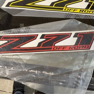 Z71 Off Road Red and Black Decal Sticker